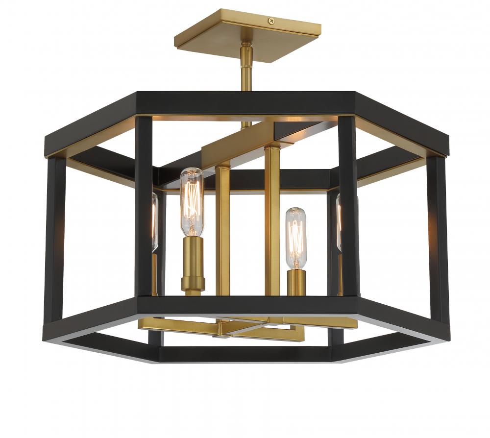 UNION ESTATES - 4 LIGHTS SEMI FLUSH