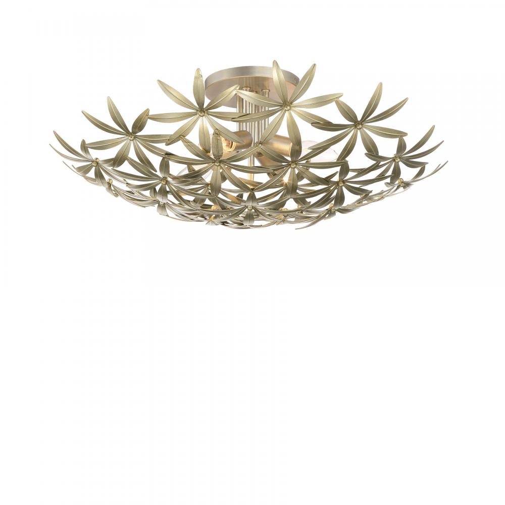 FLOWER CHILD - 4 LIGHT SEMI FLUSH