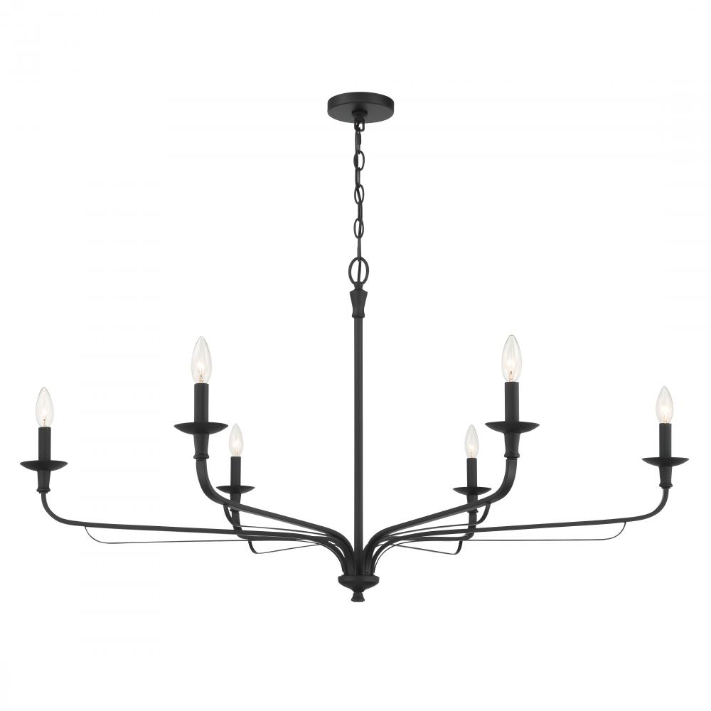 6 LIGHT CHANDELIER