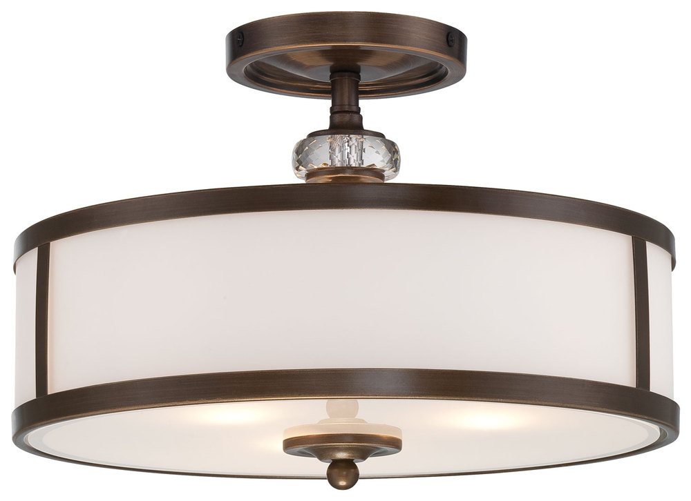 THORNDALE - 3 LIGHT SEMI FLUSH