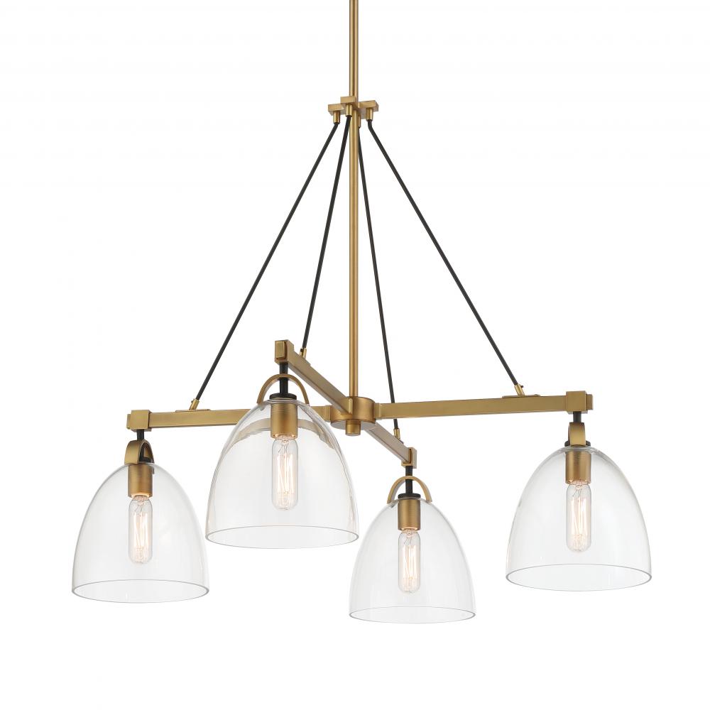 4 LIGHT CHANDELIER