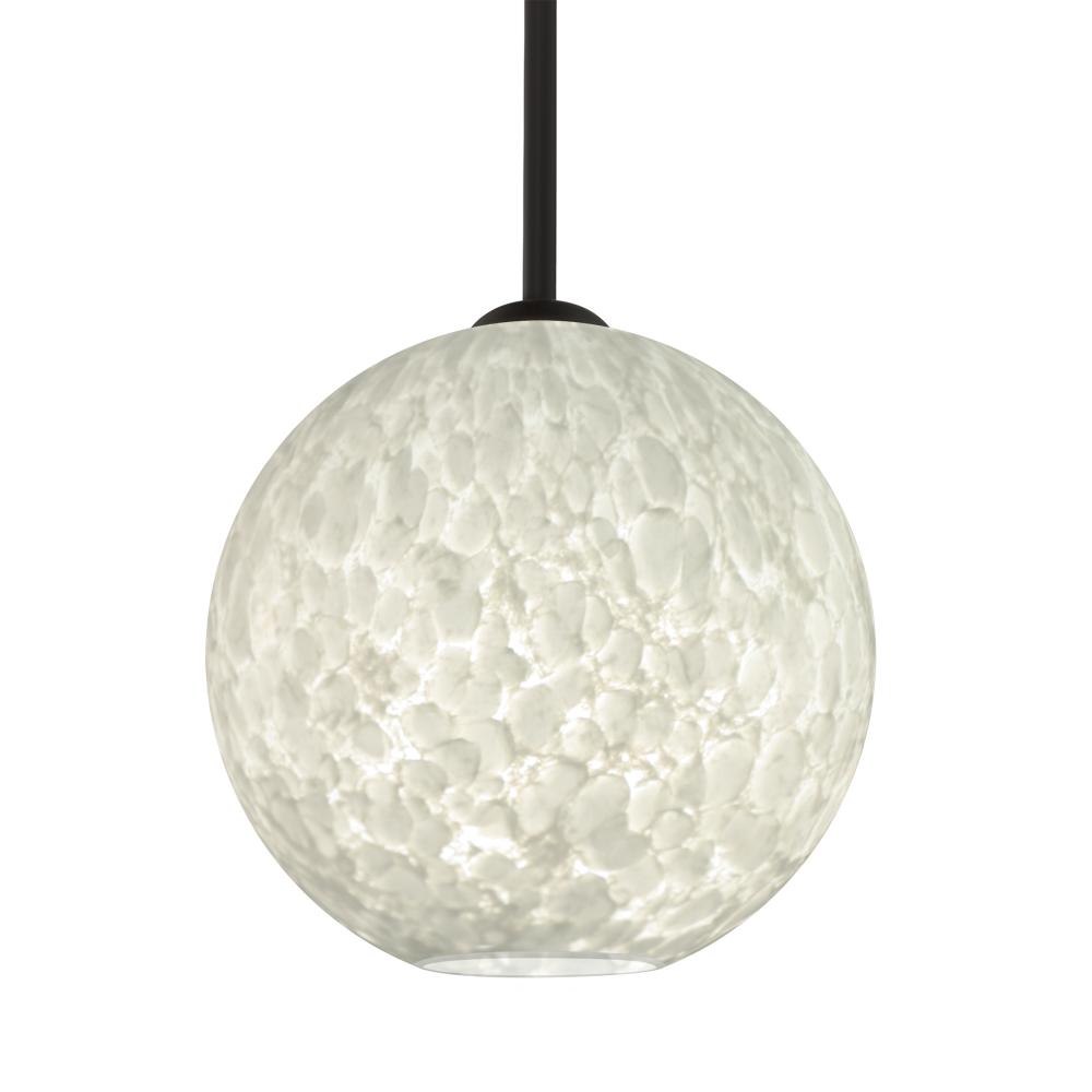 Besa Coco 8 Stem Pendant, Carrera, Black Finish, 1x60W MAX E26 Base