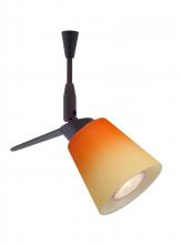 Besa Lighting SP-5042OP-06-BR - Besa Spotlight With 6" Stem Canto 3 Bronze Bicolor Orange/Pina 1x35W Halogen Mr11