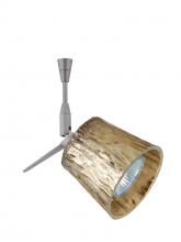 Besa Lighting SP-5145GF-18-SN - Besa Spotlight With 18" Stem Nico 3 Satin Nickel Stone Gold Foil 1x50W Halogen Mr16