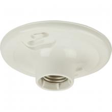 Craftmade K212-P - Plastic Keyless 1 Light Socket Lamp Holder in White