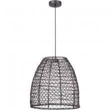 Craftmade P920MBK1 - 1 Light Woven Pendant in Matte Black