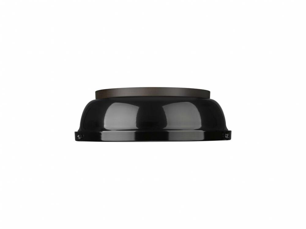 Duncan 3-Light Bath Vanity in Rubbed Bronze with Clear Glass