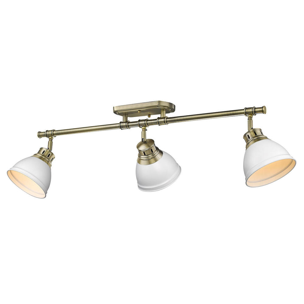 Shepard 3-Light Bath Vanity in Modern Brass with Matte Black